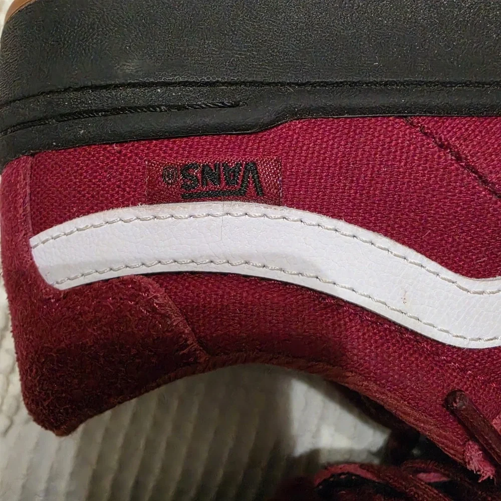 Vans‎ Berle Pro Skate Shoes Red And Black Mens 7